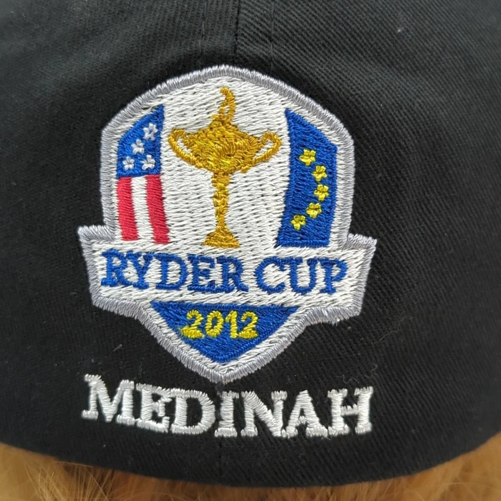 Ryder Cup Medinah 2012 Ahead Fitted L/XL Country Club Golf Hat Cap Black Rare